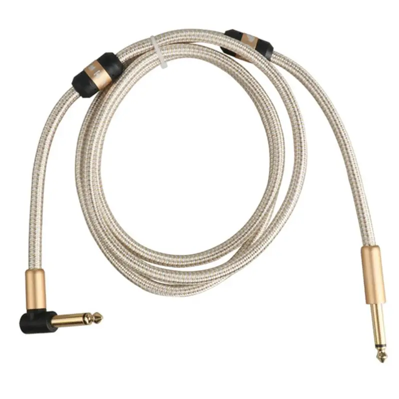 Горячая Распродажа Amazon педаль бас-эффектов 6,0 мм гитарный кабель 3,5 мм TS Чистая медь аудио кабели