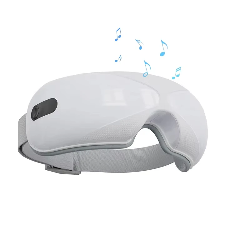 Bluetooth Music Heated Massager for Migraines, Relax and Reduce Eye Strain Dark Circles Eye Bags Dry Eye Improve Sleep