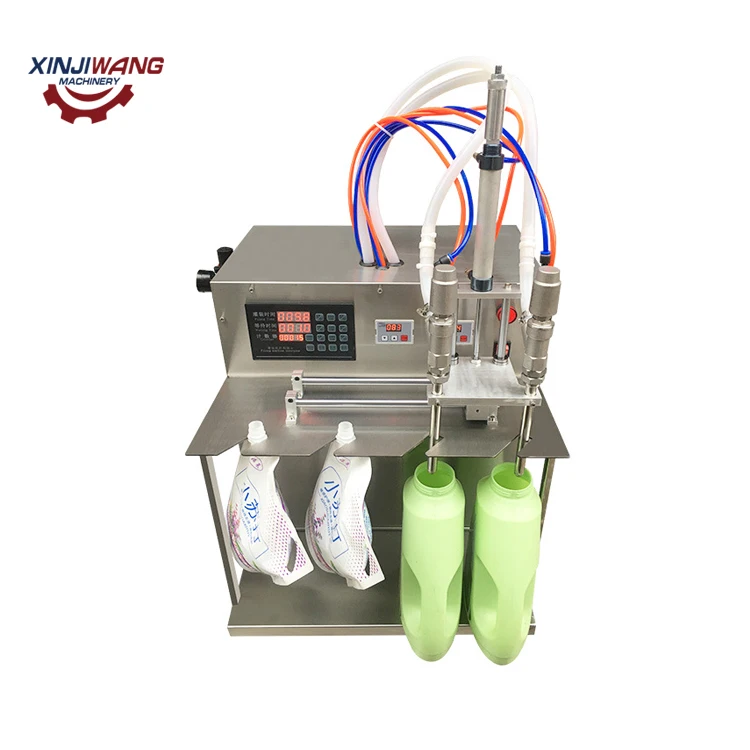 Quality Assurance Small Electric Fluid Suction Nozzle Standup Pouch Filler Machine for sale