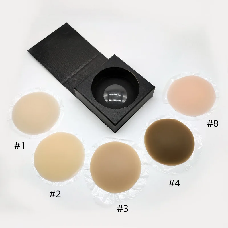 Girls Sexy Boobs Nipple Cover Sticky Adhesive Ultra-Thin Invisible Breast Pad Bra Reusable Inserts Silicone Nipple Covers Women