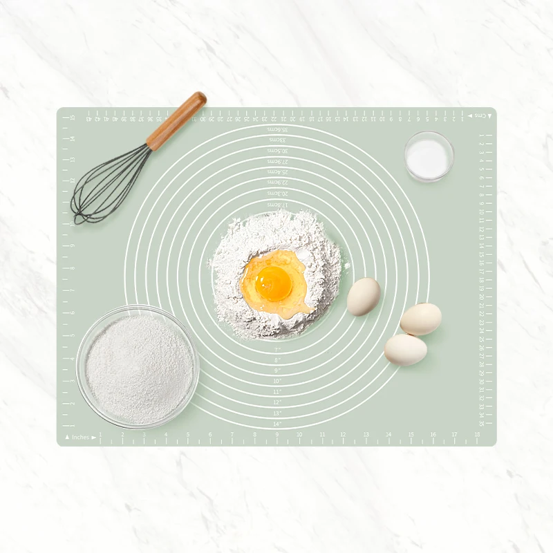 Wholesale  Non Stick Collapsible kitchen Baking Mat 50x40cm non stick silicone baking mat kneading pad Dough Mats