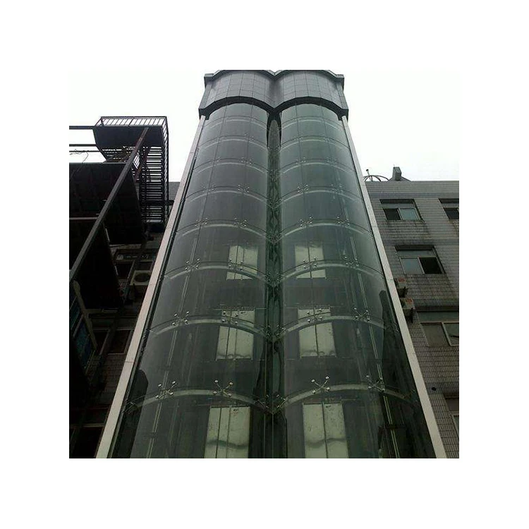 Jumbo size glass Curved tempered building glass for curtain wall elevator
