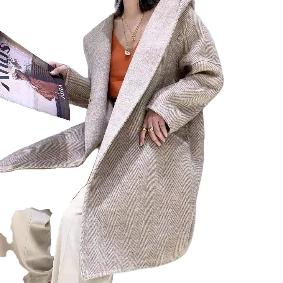 
2020 Imported Synthetic Marten Suede Fur In One Piece Thick And Keep Out The Cold Latest Lady Coat 