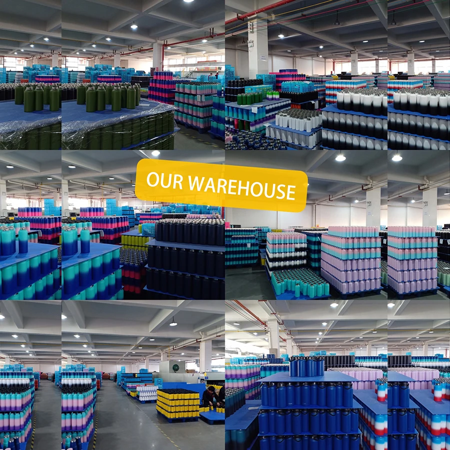 Wholesale double wall 32 oz black stainless steel water bottle