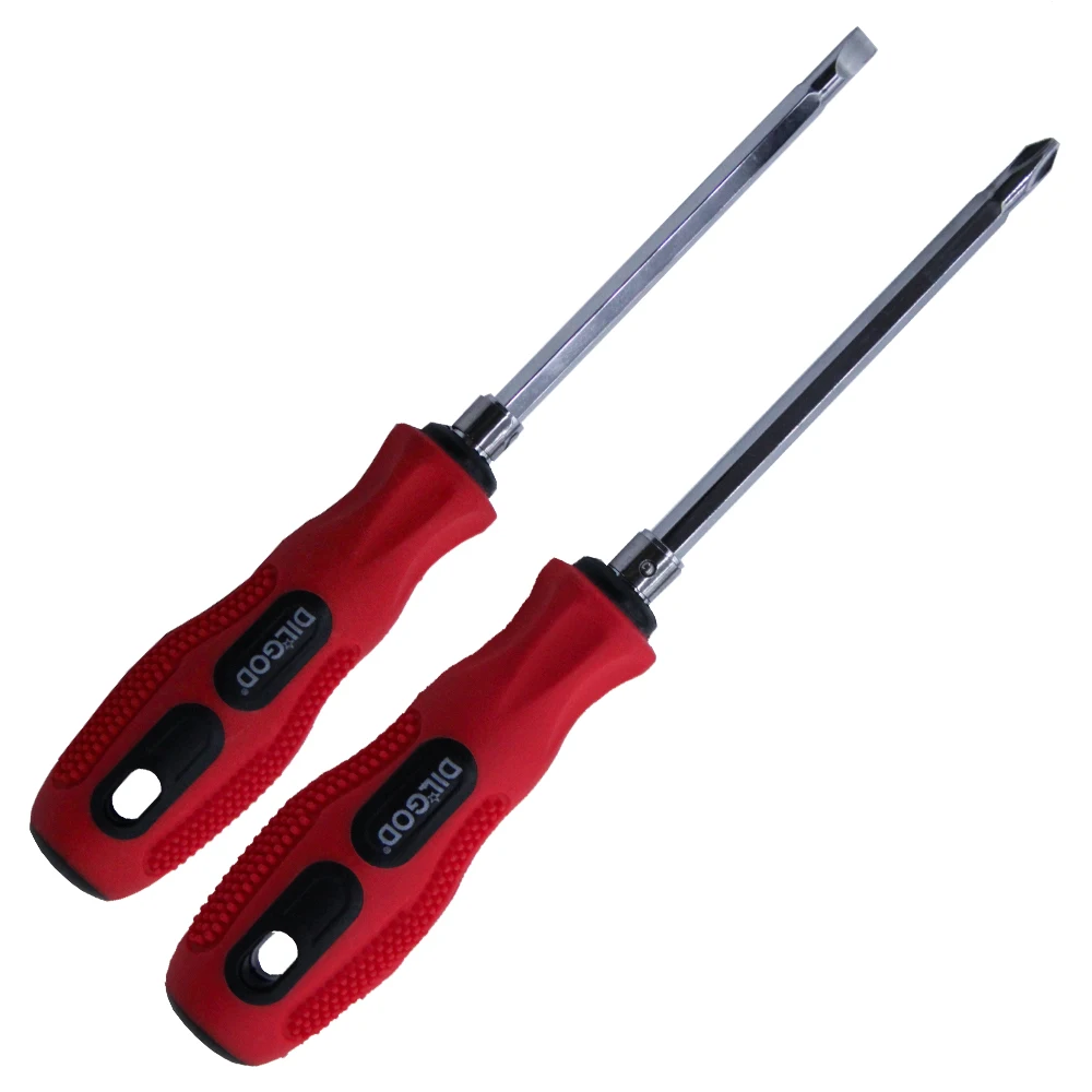 DILGOD Wholesale Screwdriver High Quality 2 IN1 Two Way Use PH SL CRV Magnetic Screwdriver Set