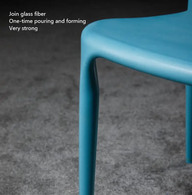 
Plastic chair simple backrest stool Nordic dining household adult dining table and chair plastic chair strong horn wedding 