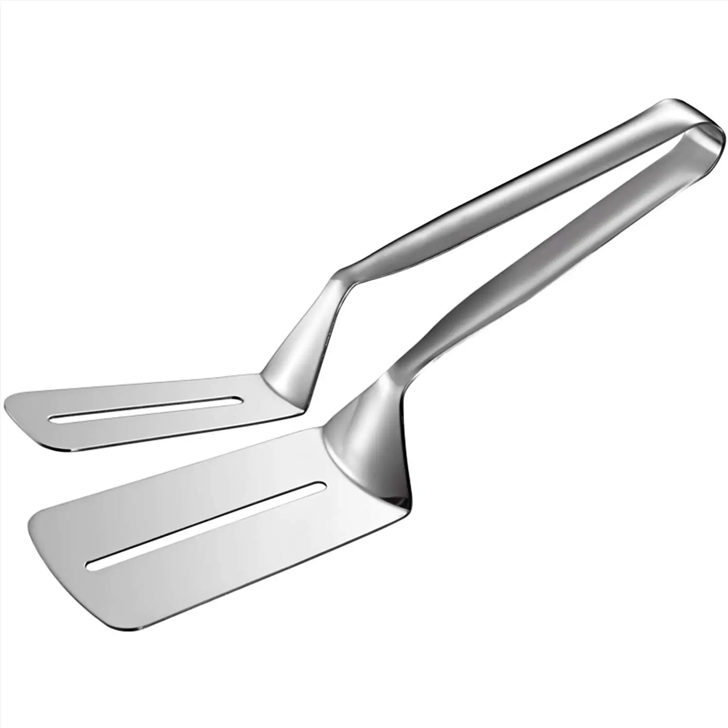 Stainless Steel 304 Spatula BBQ Bread Steak Tongs Clip Fried Fish Shovel Clip Clamps Food Tong