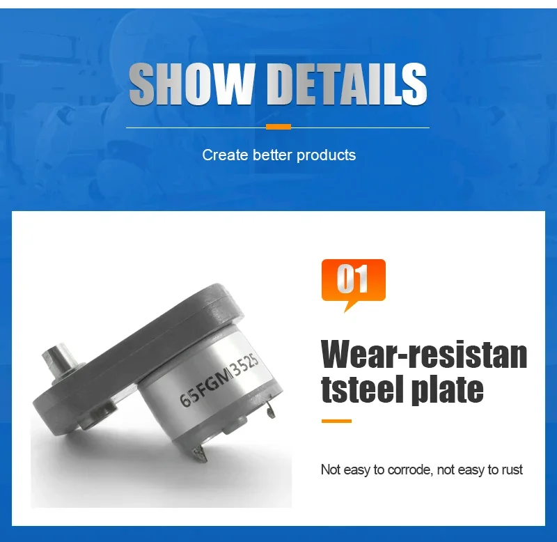 Factory supply 24v 6v 12V DC Flat Gear Motor High Torque Low Rpm dc Electric Slow Speed Motor For Robot Toy Household Appliances