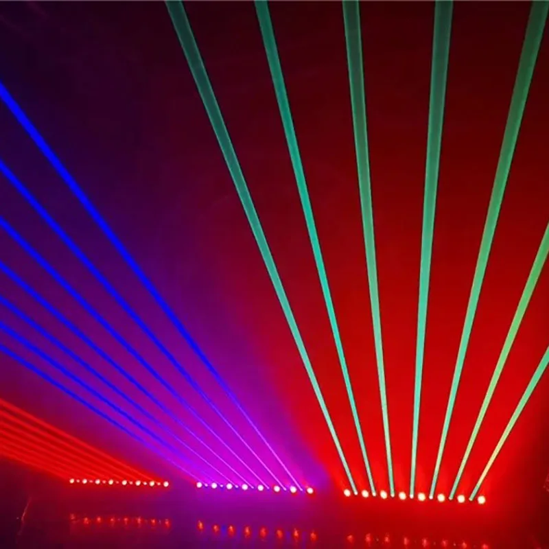 AOPU 8 глаз полноцветный светодиодный луч движущаяся головка DJ Лазерный лазер DMX лазерное сценическое освещение
