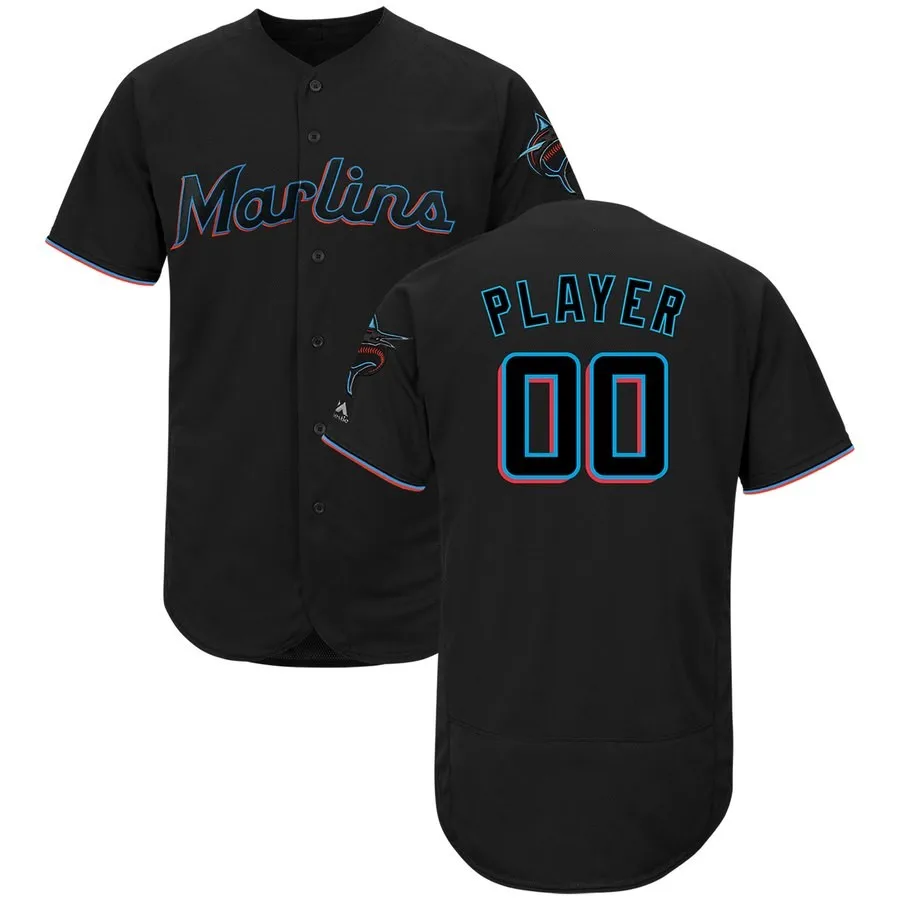 2024 Marlin 9 Lewis Brinson jersey 19 Miguel Rojas 16 Jose Fernandez 6 Starling Marte 65 Jesus Sanchez 38 Jorge Alfaro jersey