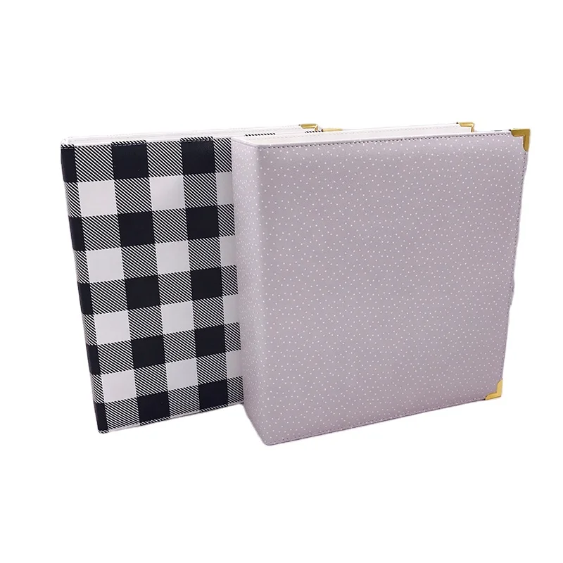 Factory simple style quality A3 A4 A5 PU leather binder custom business file folder