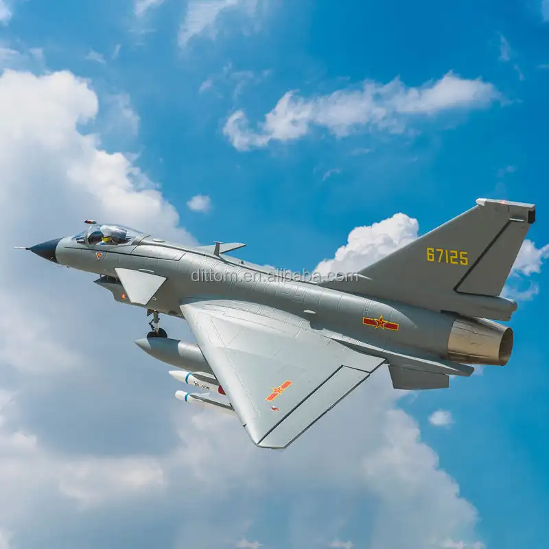 FMS энергичный J-10-дракон истребитель 2 4 г Радиоуправляемый с треугольным крылом реактивный планер 6-канальный бесщеточный пенопластовый рефлексом V3 PNP