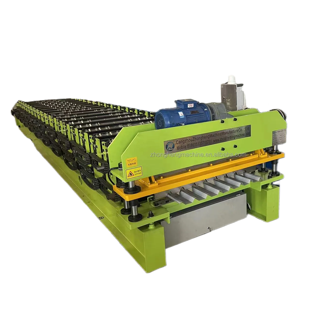 Strength factory engineering building materials machinery double color steel tile making machinery