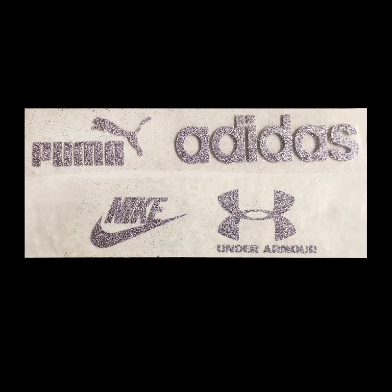 Custom Glitter Transfer Sticker Labels for T-Shirts Plastisol Heat Transfers For T-Shirt
