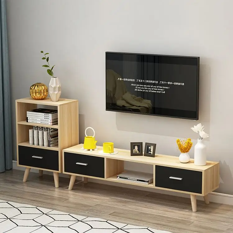 YQ JENMW New Modern Model MDF Wood Led TV Stand Design For Living Room