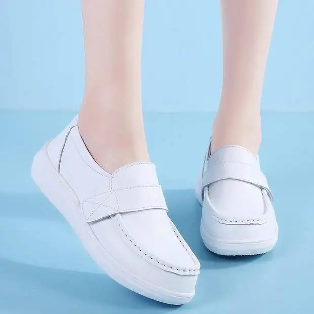 New arrival nurses shoes female hospital anti-slip comfortable medical walking shoes without lace