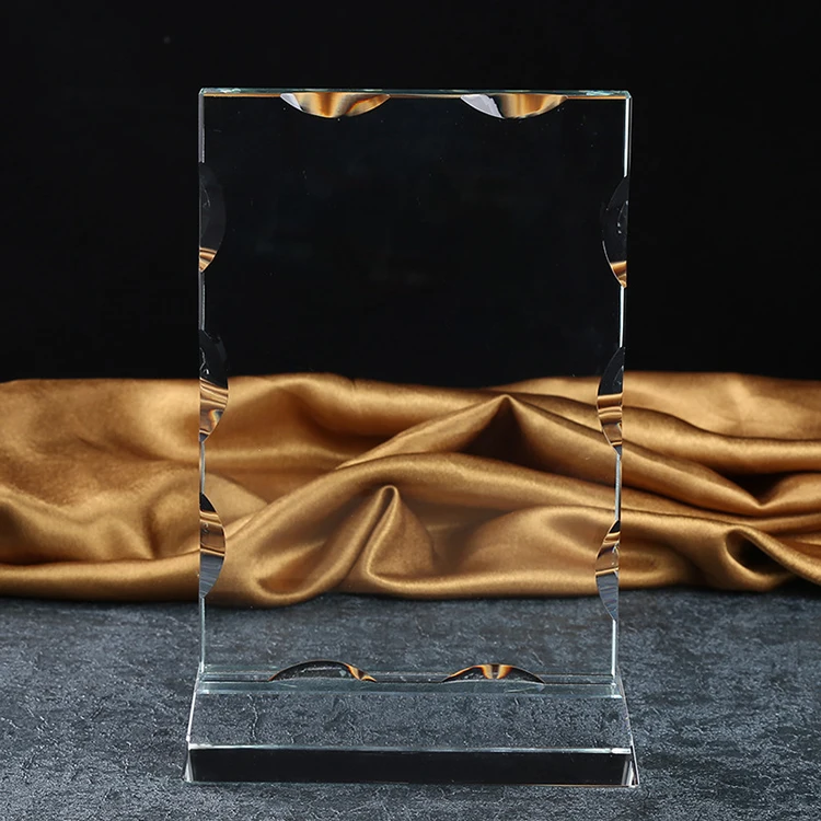 MH-NJ0043 Blank crystal plaque trophy shield