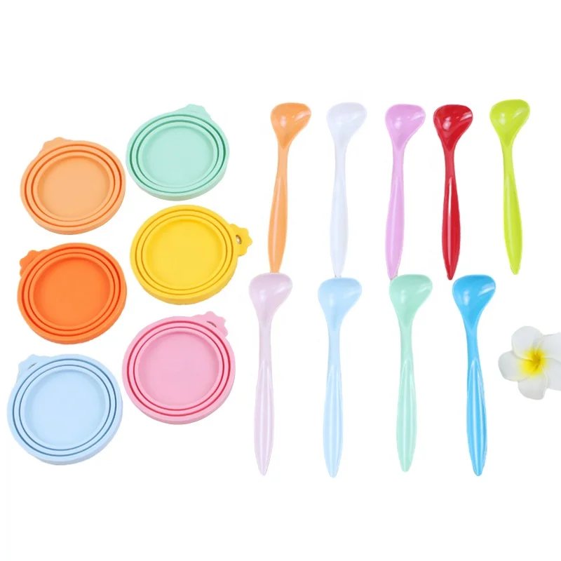 Manufacturer direct sell reusable 3 in 1 Storage Container Cover Silicone cat dog pet food can cover