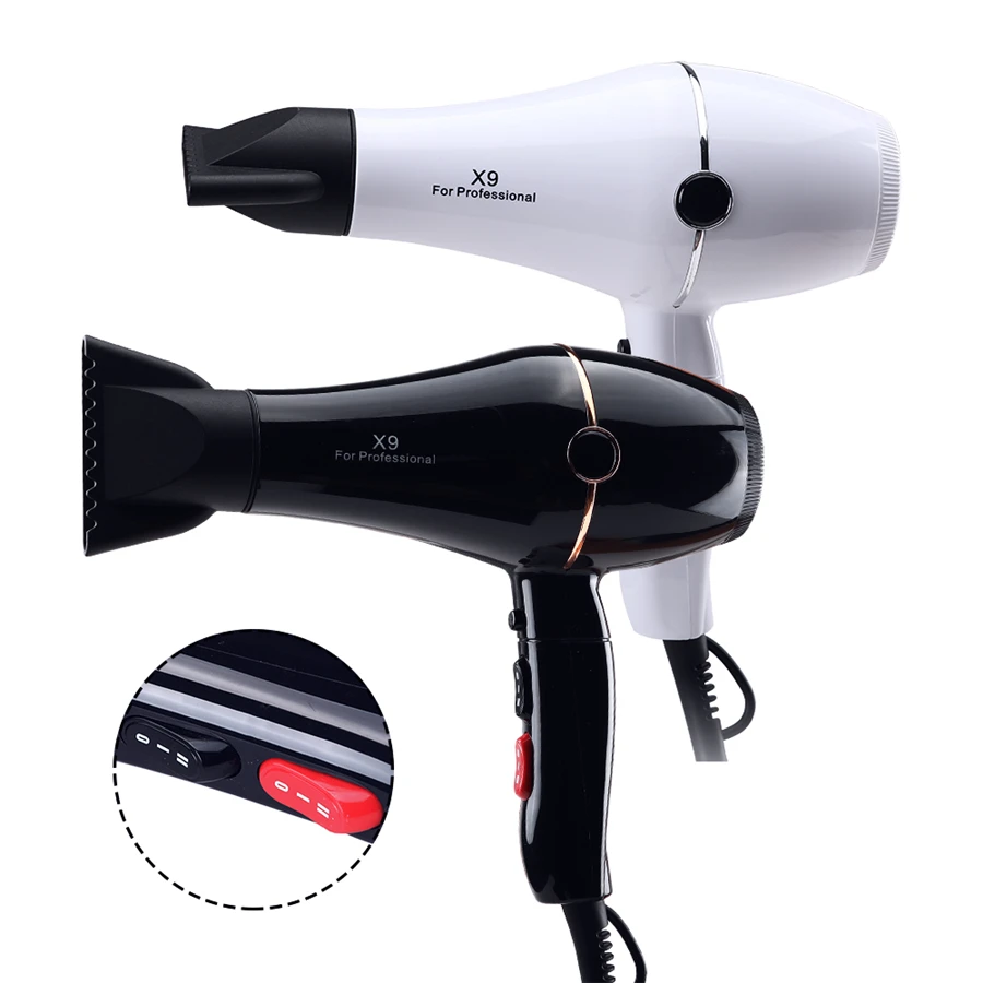X9 Wall Mounted Professional Hotel Professional Blower Cold Hot Air Electric Hair Dryer Plastic Ionic Salon 3 2 1 1 Concentrator
