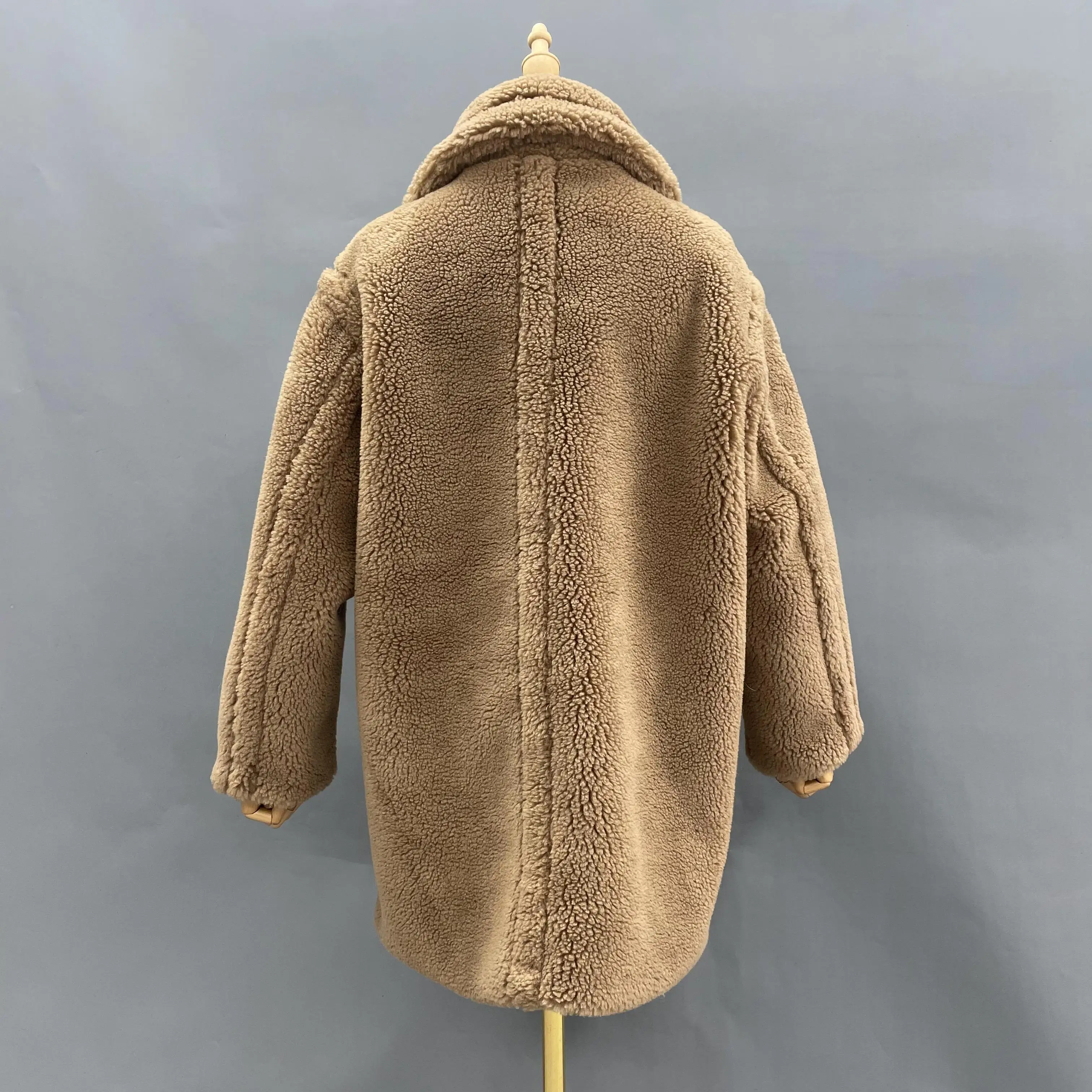 Autumn Winter Teddy Bear Soft Fur Overcoat Female Shearling Teddy Coat