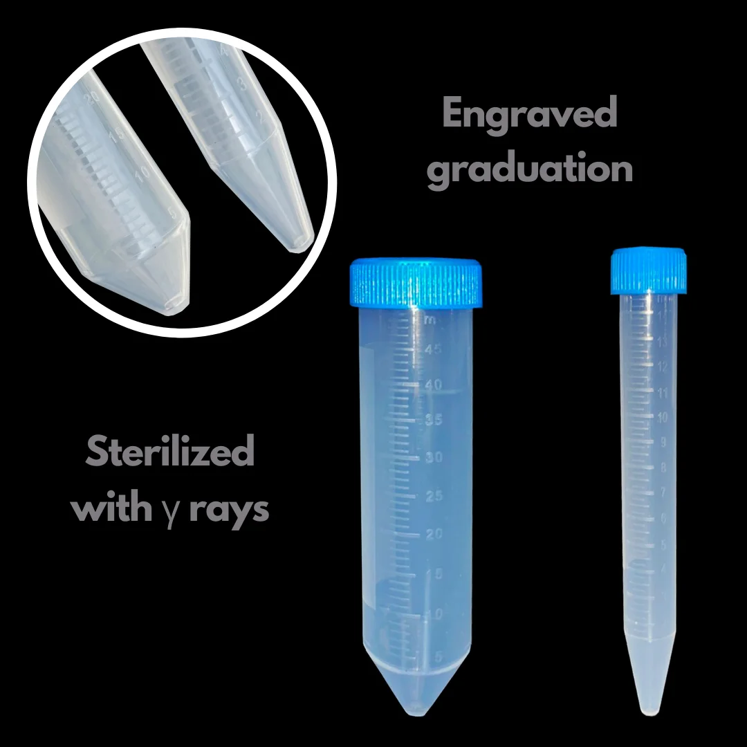 Clear scale sterilized refrigerated  centrifuge tube conical