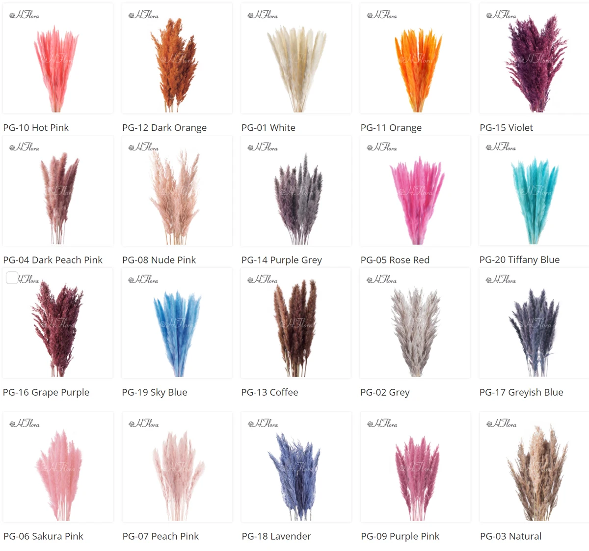 HFloral  Wholesale Dried Pampas Grass Dried Flowers And Plants Bouquet Boho Decor For Home Decoration