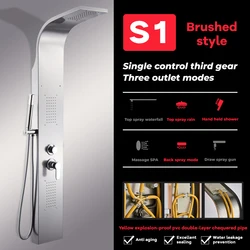 Shower panel factory price shower set bathroom wholesale commercial multifunctional modern bathroom shower