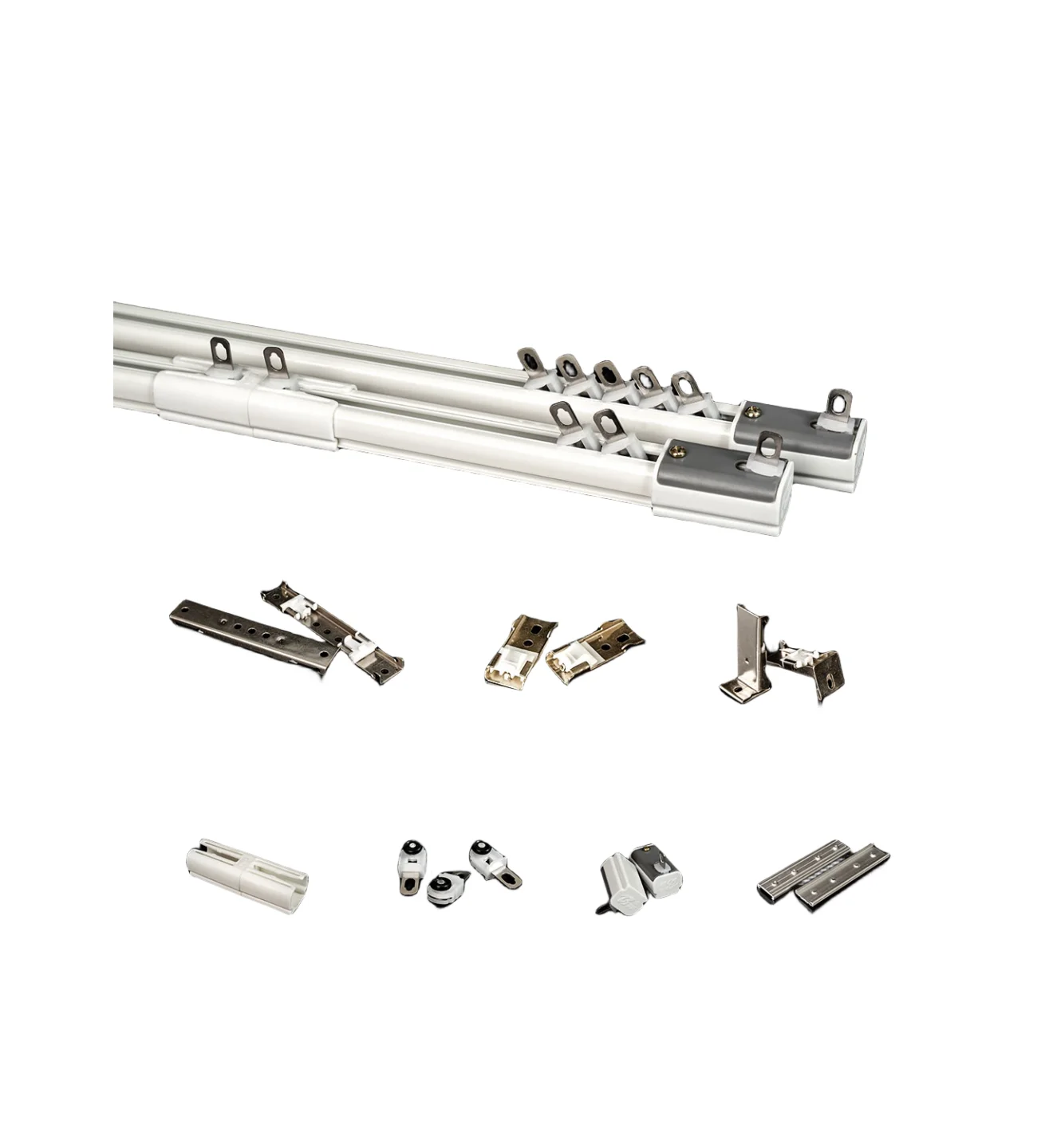 Hotel Curtain Track Shower Curtain Rod Double Track Curtain Pipe