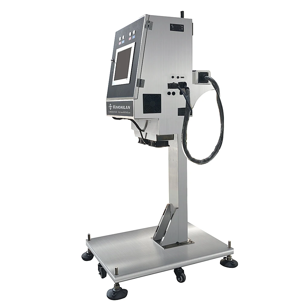 Оптоволоконный лазерный принтер 30 Вт LF9235 лучшего качества для полиэтиленовой линии производства HDPE, летающая лазерная маркировочная машина для продажи