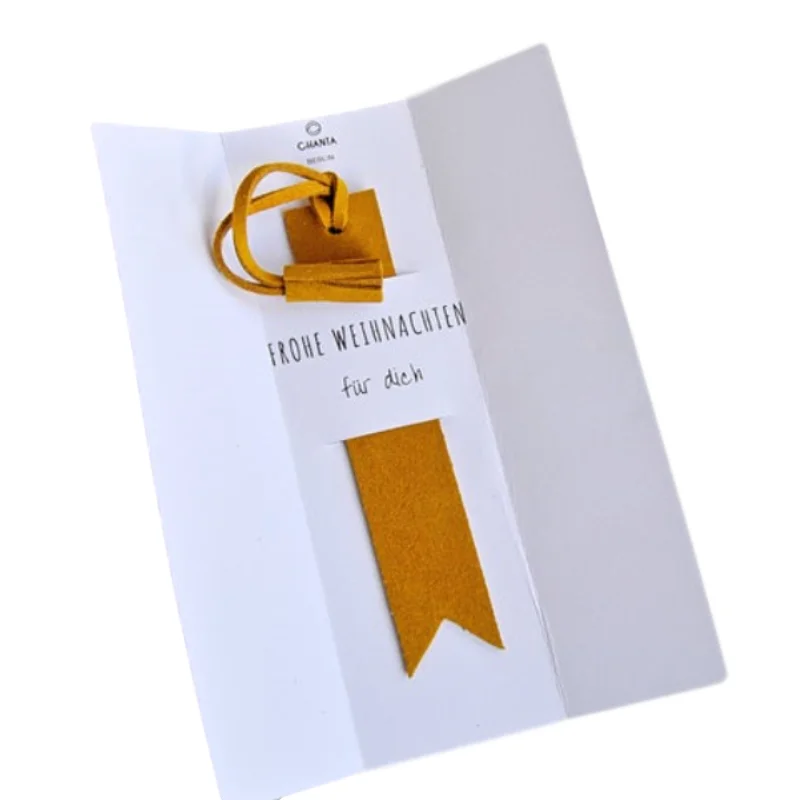 Лидер продаж Закладка из искусственной кожи с элегантными