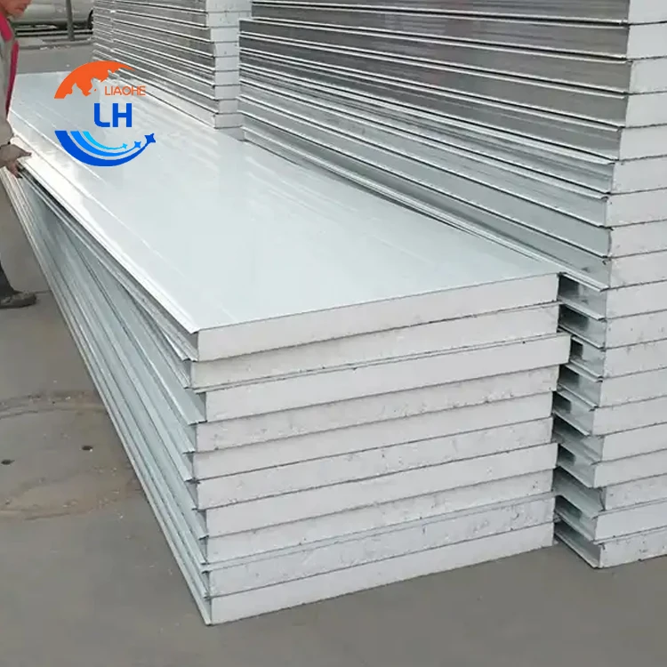Precast concrete sip wall panel 40mm eps foam insulated panels roof sandwich panel