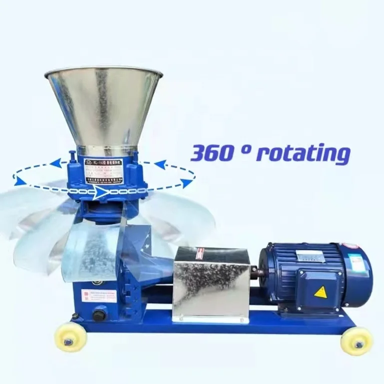 Small Poultry Feed Pellet Making Machine / Animal Feed Processing Machines / Chicken Feed Production