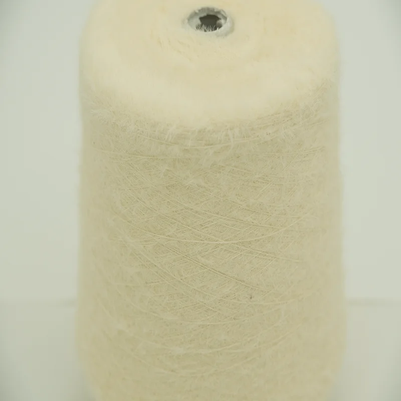 Soft Thick Acrylic textile knitted Soft core-wrapped yarn Rich in viscose 49% nylon 21% PBT30% Used as a knitted woven sweater