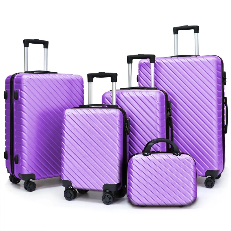 Customized Luggage Set with Wheels Travel Bags Trolley Case valise de voyage Koffer ABS Suitcase