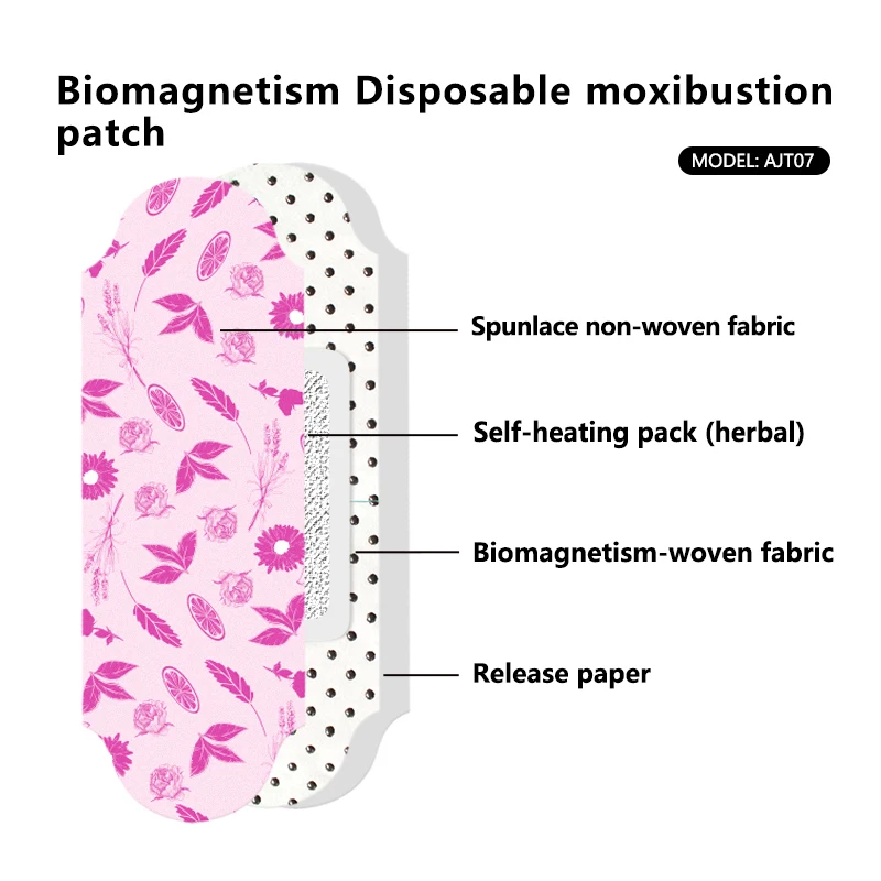 Biomagnetism disposable Chinese herbs health medical joints pain relief heat relief moxibustion patch
