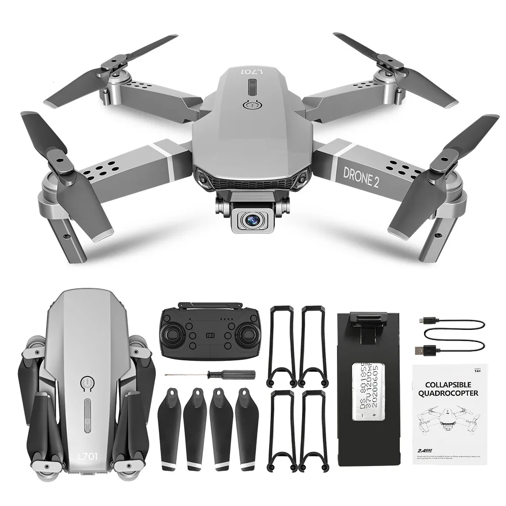  LYZ L701 мини-Дрон с разрешением 4K 2 4G 6-осей GYR Квадрокоптер поддержкой Wi-Fi FPV камера высота режим удержания складной Дрон VS E68