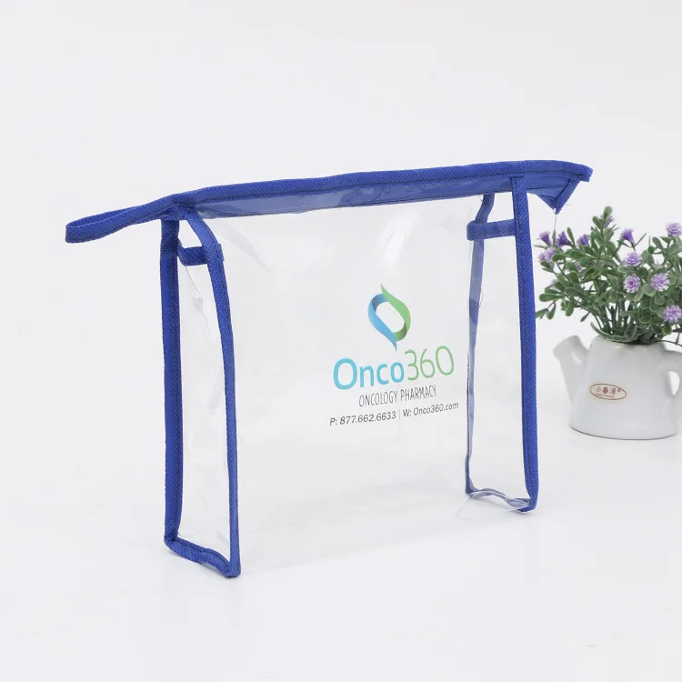 Customized clear pvc quilting bag transparent Printing Plastic EVA Kits cosmetic packing bag with zipper  pvc toy packed pouch