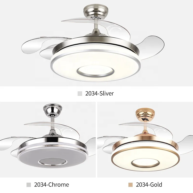 2034 sliver retractable ceiling fan