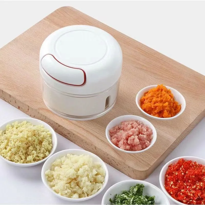 Mini Manual Garlic Chopper Hand Pull Vegetable Cutter Garlic Puree Onion Ginger Meat Crusher Grinder Kitchen Gadget