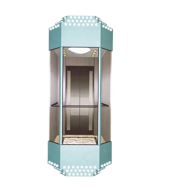 Hotel elevator Price Luxury Panoramic elevator price with glass elevator cabin