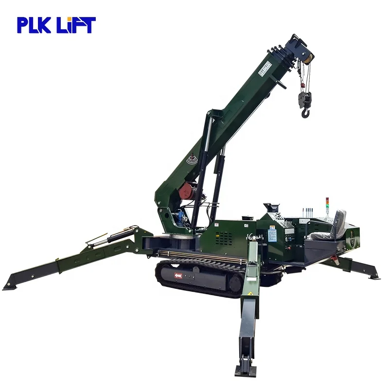 PLK 1.2T 3T 5T 8T 12T 14T CE Marked Crawler Hoist Hydraulic Telescopic Diesel Track Spider Crane
