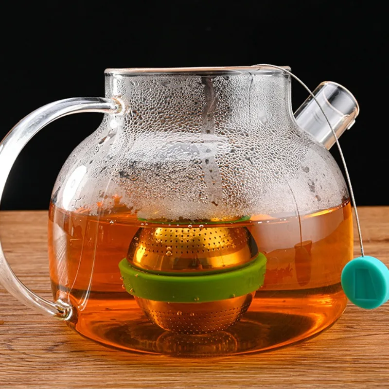 Ball Shape 304 Stainless Steel & Silicone Tea Ball Infuser for Loose Tea