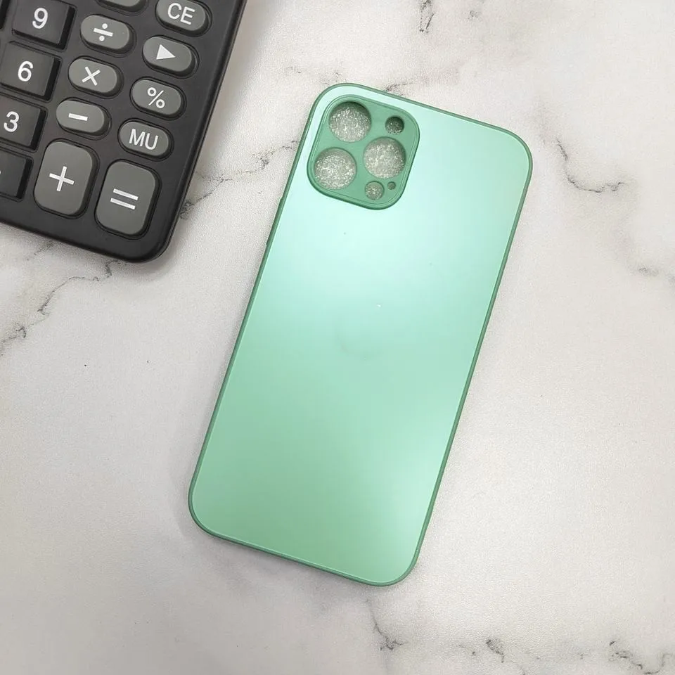 Camera Protective Original AG Matte Tempered Frosted Glass Case without Logo Hard Phone Cover For iPhone 14 13 12 11 Pro Max