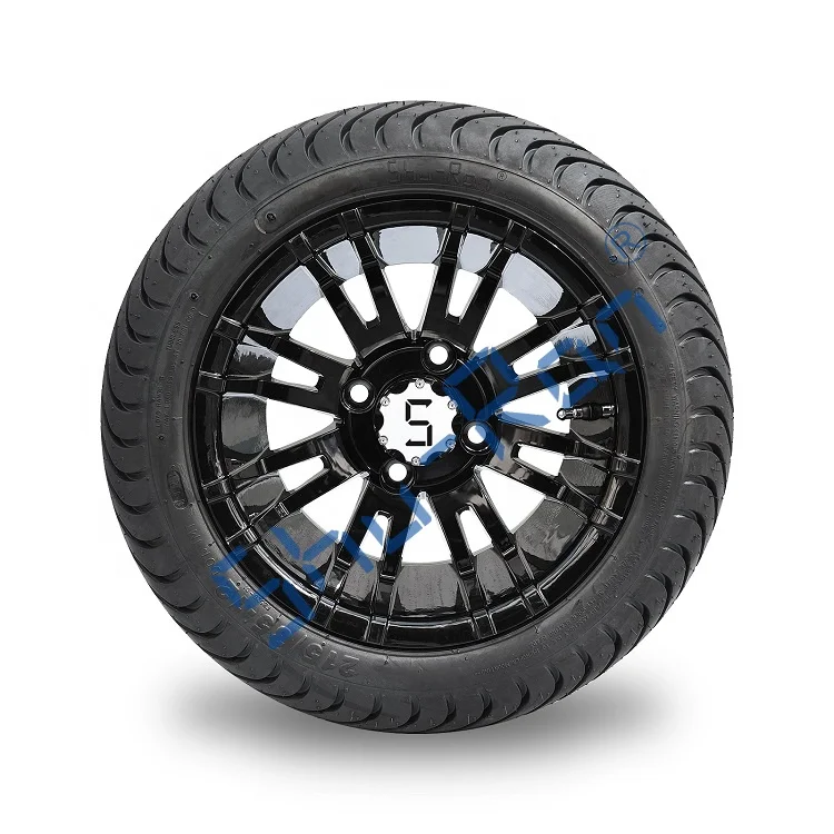 12 inch Aluminum  Wheels Outdoor Sports  Golf Cart Wheels and Tires Combo fit Club Car, Ymh, Ezgo Golf Cart LowPro Combo