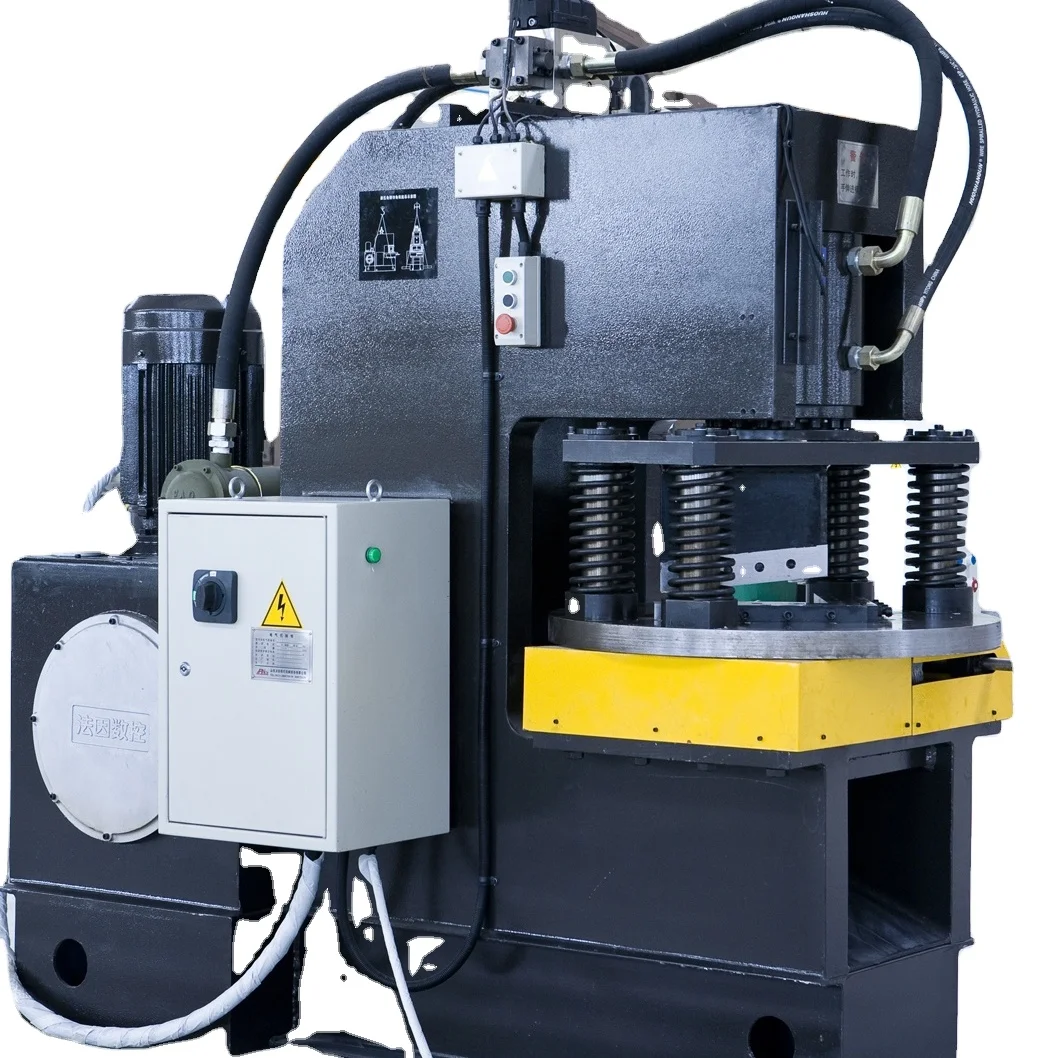 ACH200  FINCM  Communication Tower  CNC  Hydraulic  Square tube  Angle  Notching Machine