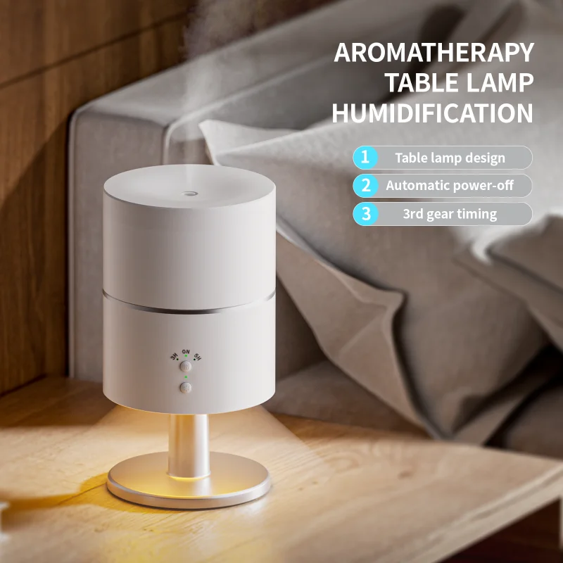 12W 280ml Home Aroma Diffuser Blue Tooth Music round Design with Lamp for Desk Office Latest Decorations for Household