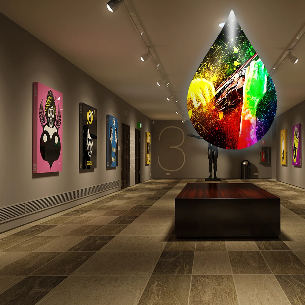 P4 LED Display Interior LED Screen P4 Customized LED DJ Screen Face-Shaped Custom LED Display Manufacturer