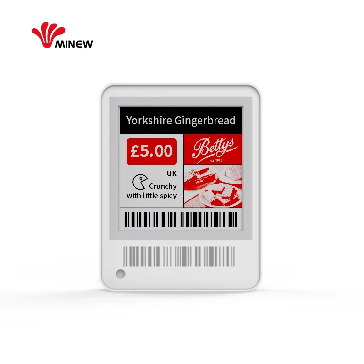 5 Years Long Life Flexible Mini Epaper E-Ink Display 1.5 Inch Digital Price Tags Bluetooth 5.0 Esl Electronic Shelf Label
