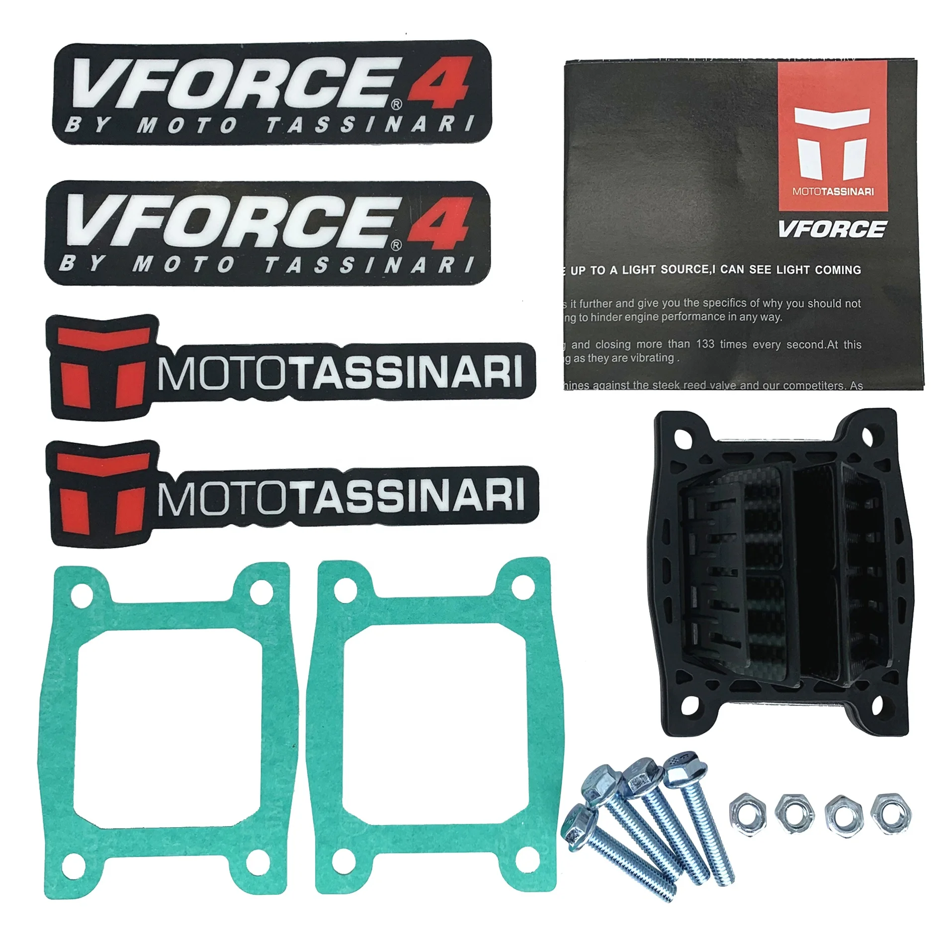 Клапан мотоциклетный VForce 4 язычковый V4145 для Yamaha Blaster 200 Бластер YFS200 DT200