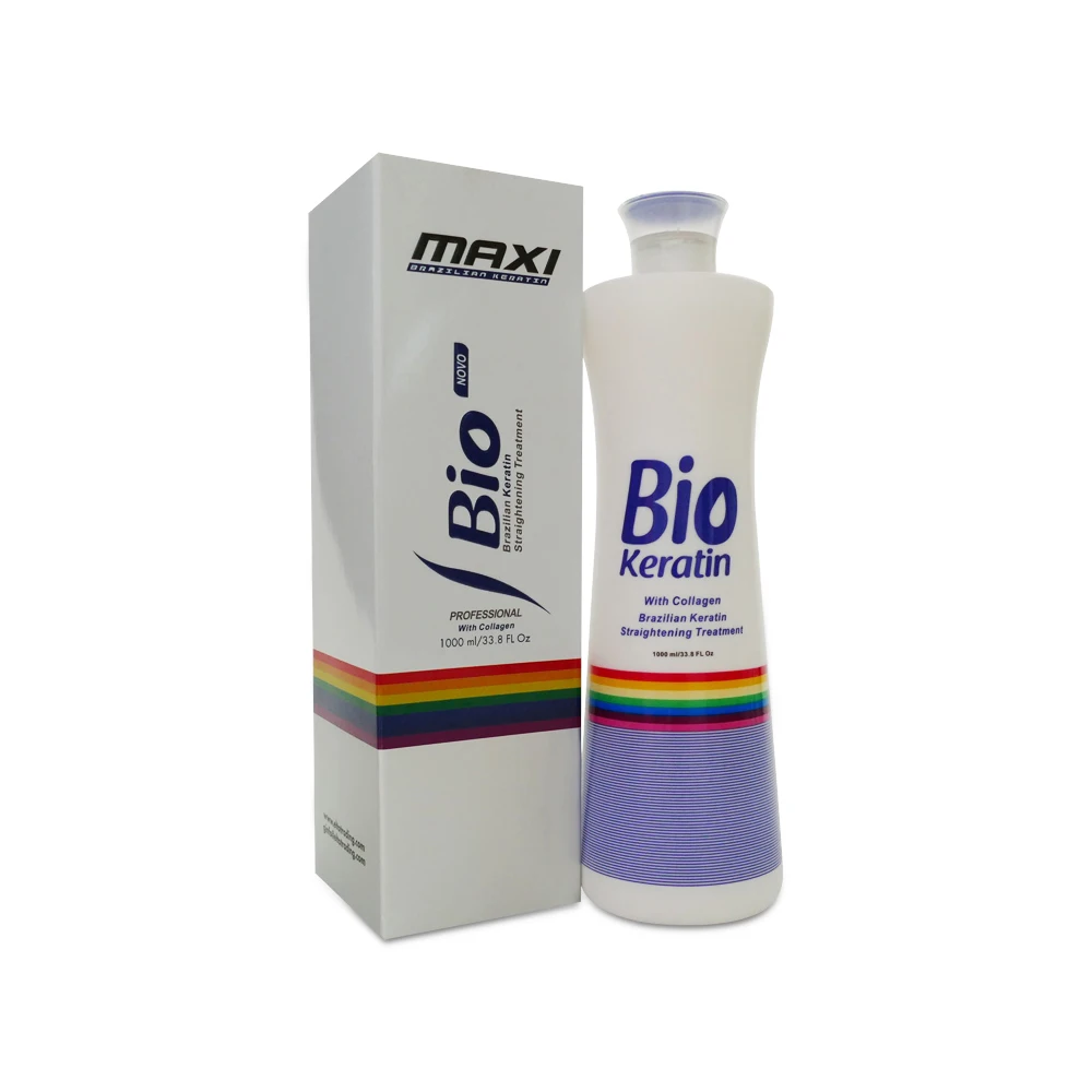 Hair Smoothing Brazilian Keratin Hair Treatment Maxi Bio Hair Straight Cream Anti Frizz Curl Control Professional Salon Use Only